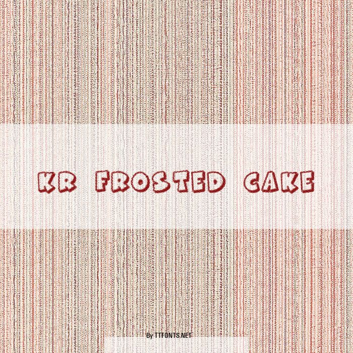 KR Frosted Cake example